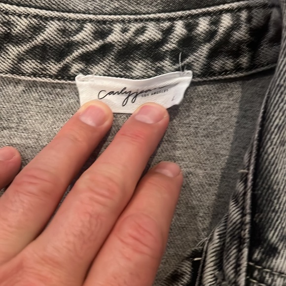Carly Jean Los Angeles Harrison Gray Jean Jacket - Picture 2 of 5